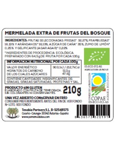 Mermelada Extra de Frutas del Bosque ECO 2